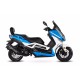 Motorroller Firejet 125 BMAX weiß-blau Euro 5 mit Topcase Scooter Roller 125 ccm 4 Takt